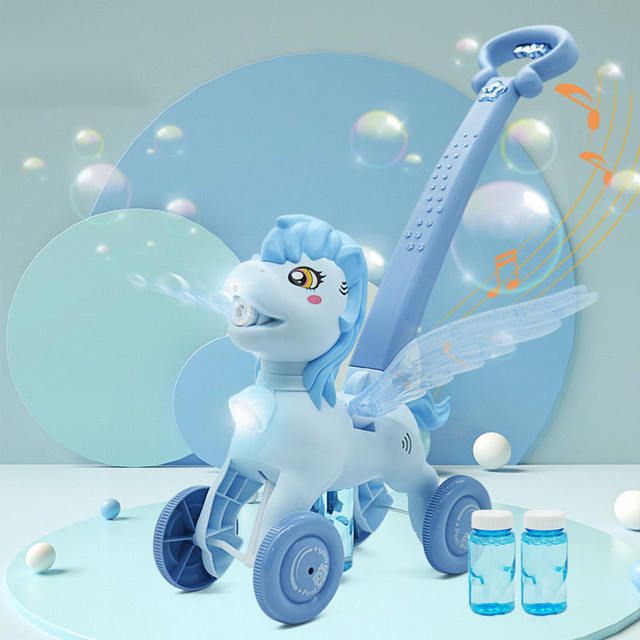 Electric Unicorn Bubble Cart with Music & Lights: A Magical Playtime Experience