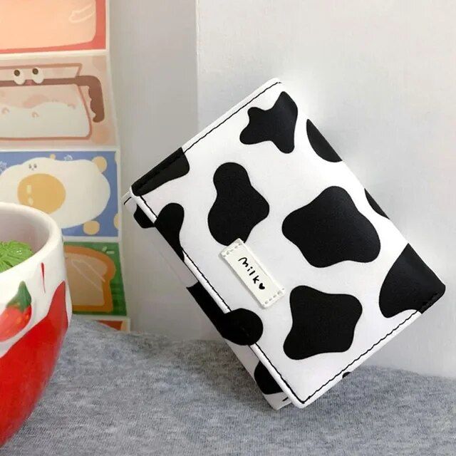 Chic Cow Print Tri-fold Women's Wallet