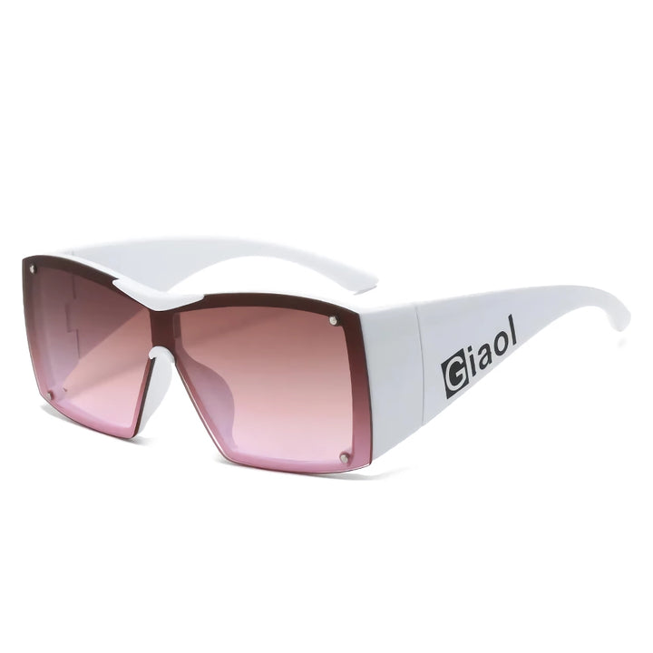 Oversized Square Sunglasses with UV400 Lenses