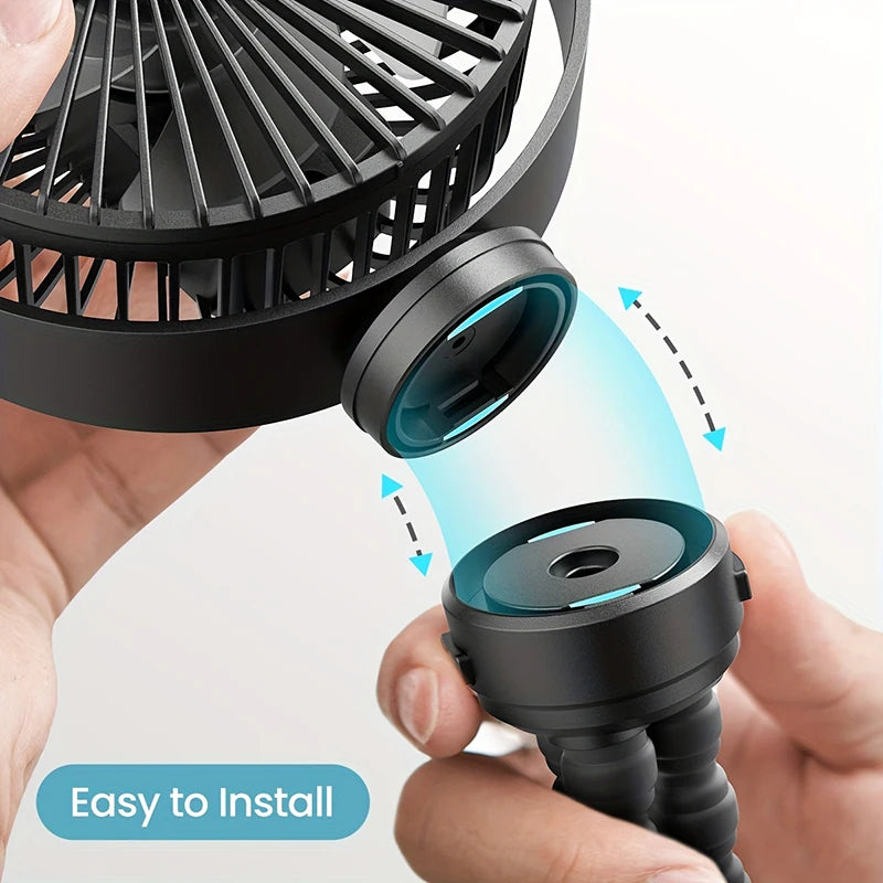 Mini Portable Stroller Fan