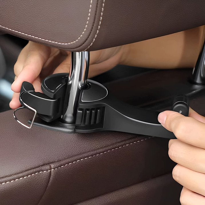 Universal Car Seat Back Phone Holder & Storage Hook