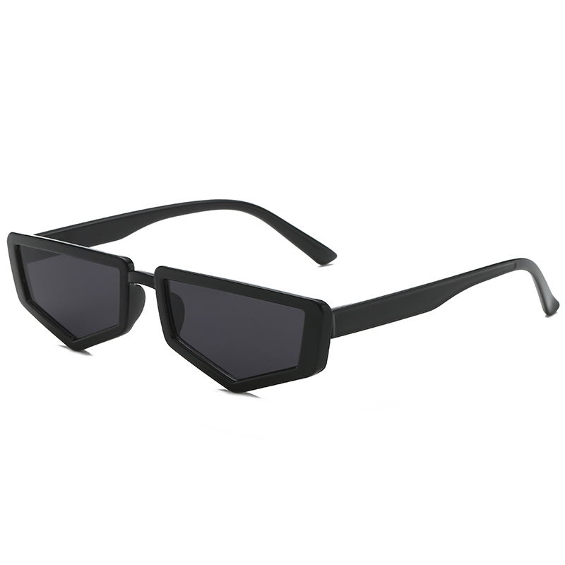 Lunettes de soleil à imprimé léopard à personnalité irrégulière UV400