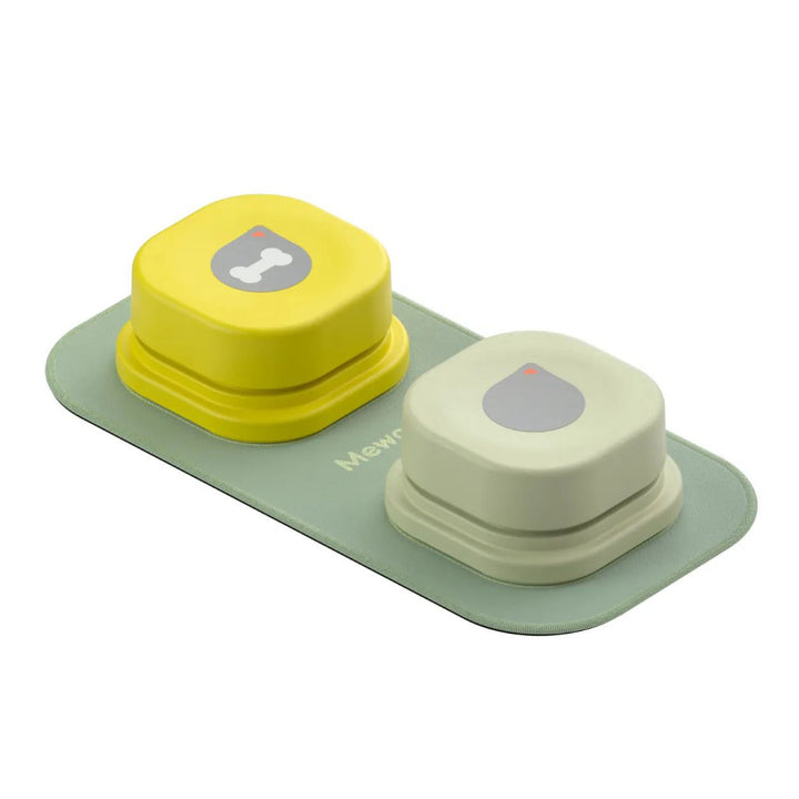 Interactive Dog Communication Button with Non-Skid Mat