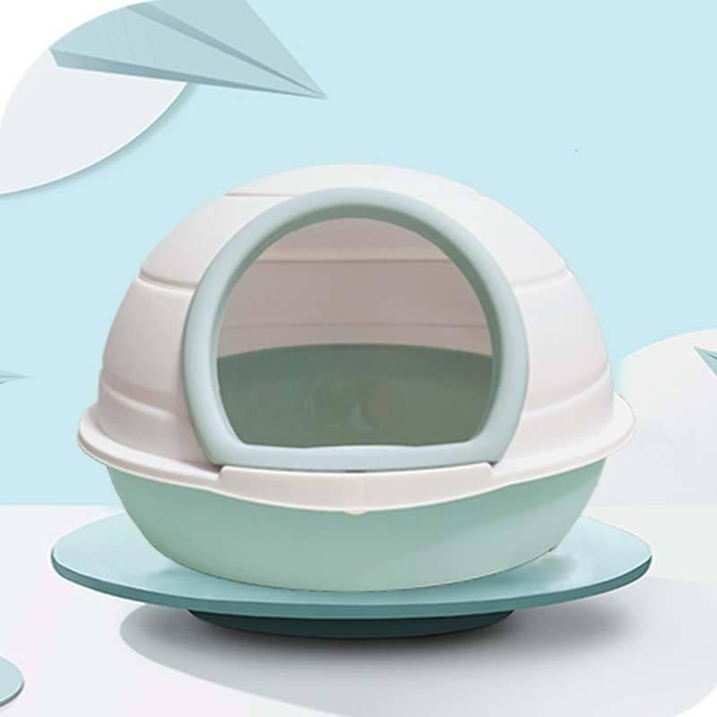 Space Capsule Cat Litter Box