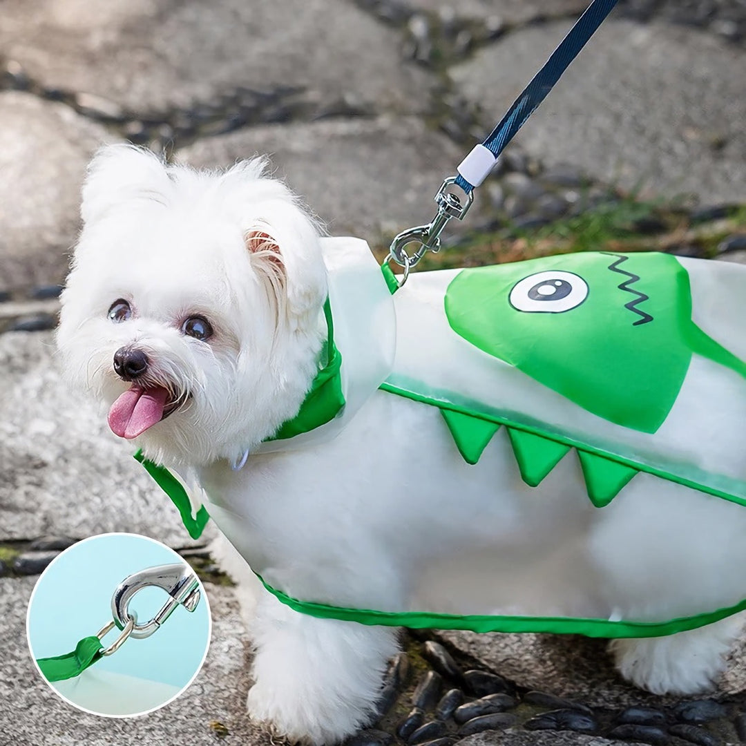 Lovely Print Dog Raincoat