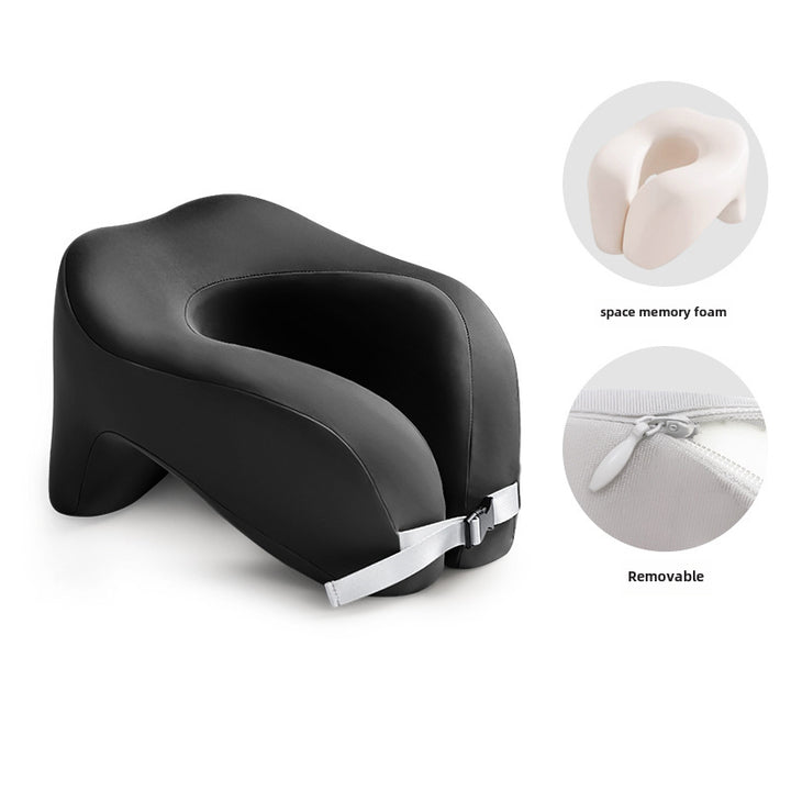 Adjustable Ergonomic Memory Foam U-Shaped Travel Pillow