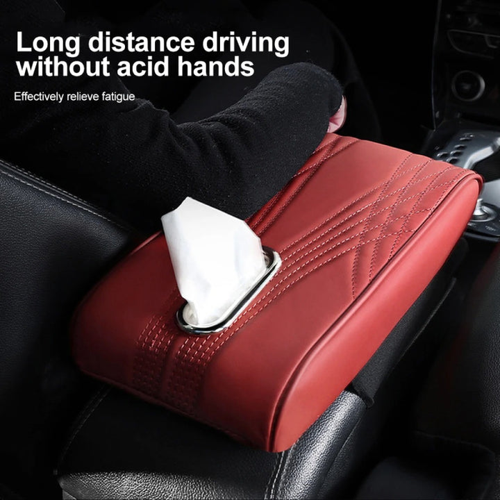 Universal Armrest Pad with Tissue Storage