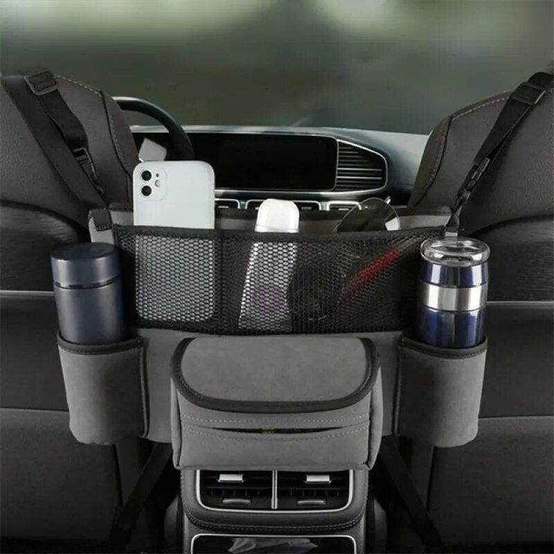 Car Front Seat Large Capacity PU Organizer & Storage Bag