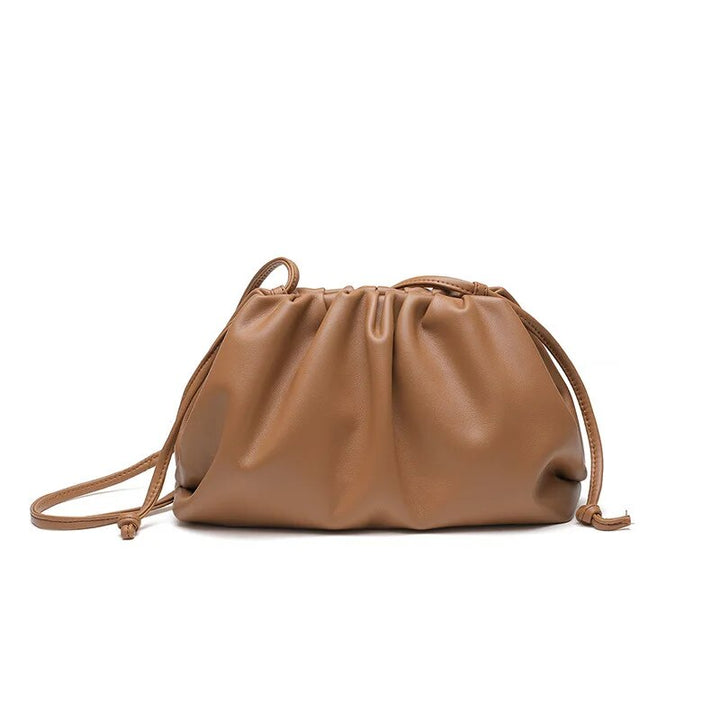 Chic Soft PU Leather Crossbody Bag - Versatile Dumpling Clutch in Four Colors