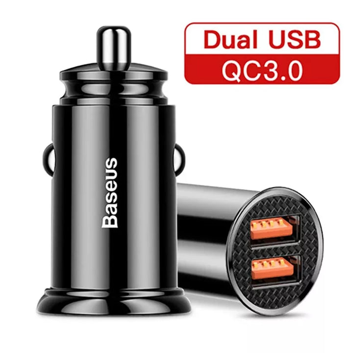 30W Dual Port Fast Car Charger