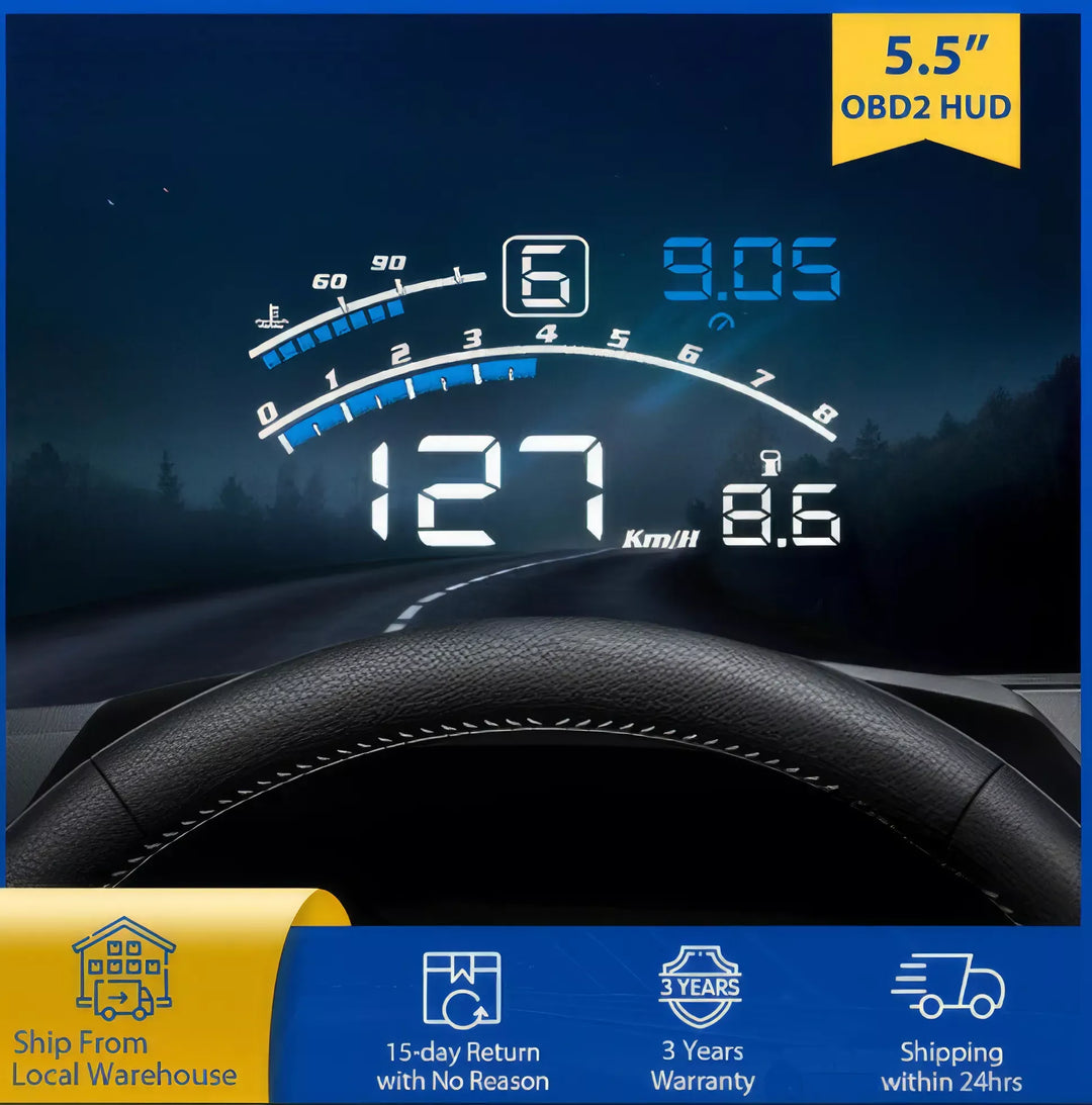 V41 Car OBDII Head Up Display: Drive Safer, Smarter, and with Style!