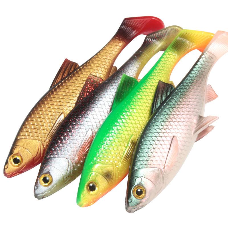 3D River Roach Paddle Tail Fishing Lure