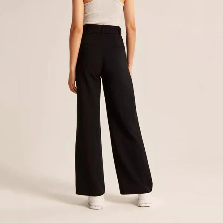 Elegant High Waist Wide Leg Trousers for Women