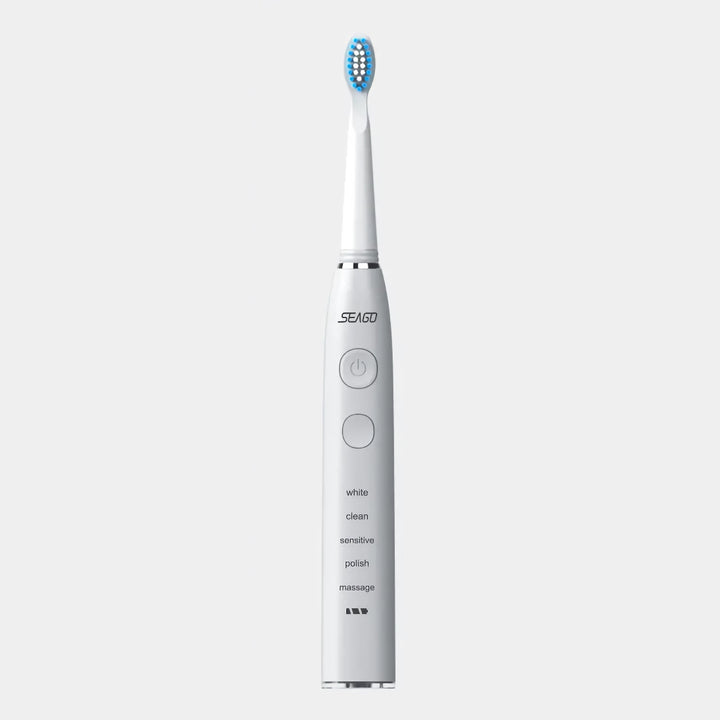 Electric Sonic Toothbrush USB Rechargeable with Long Battery Life and Replacement Heads