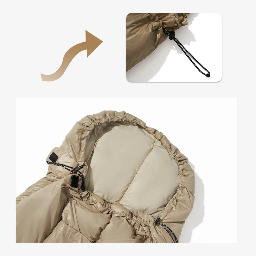 Ultra-Light Winter Down Sleeping Bag for Camping