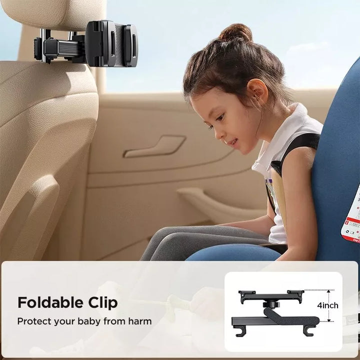 Ultimate Car Backseat Entertainment Tablet Holder with Folding Extension Arm for 4.7-13" Devices