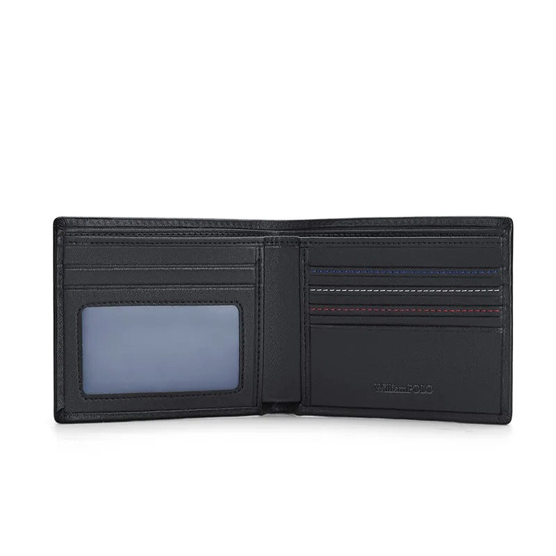 Luxury Leather Wallet with ID Card Holder