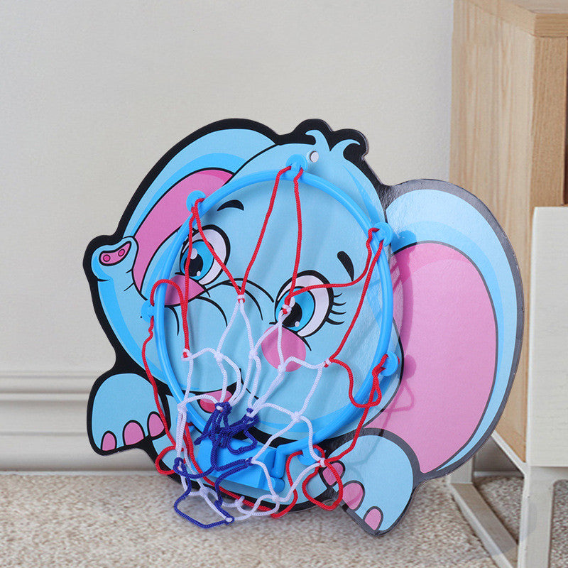 Kids Cartoon Animal Basketball Hoop Kit