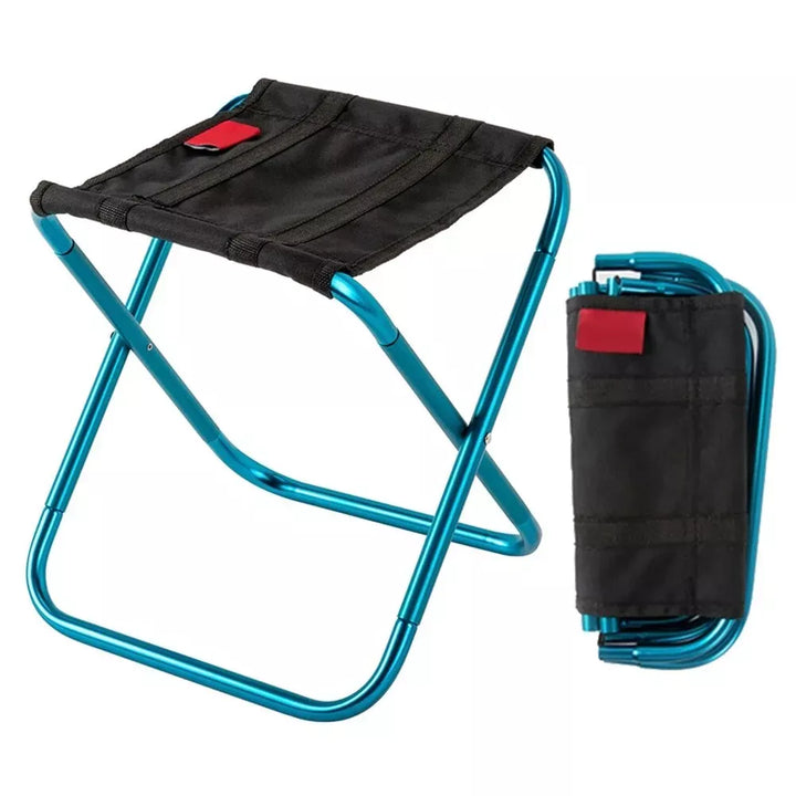 Compact Ultralight Aluminum Folding Outdoor Stool with Storage