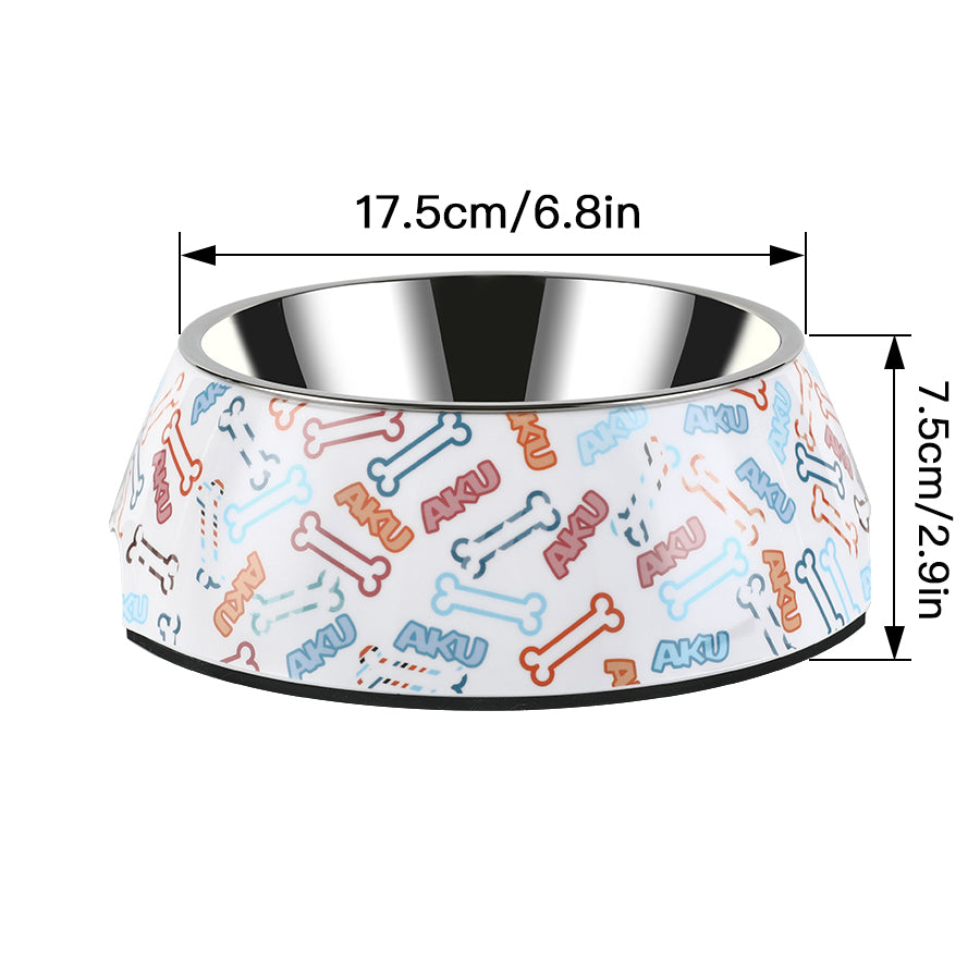 Anti-Tipping Stainless Steel Pet Food and Water Bowl