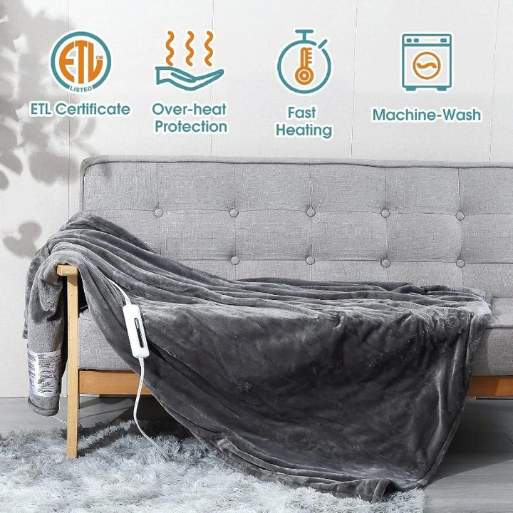 Electric Heated Blanket Throw