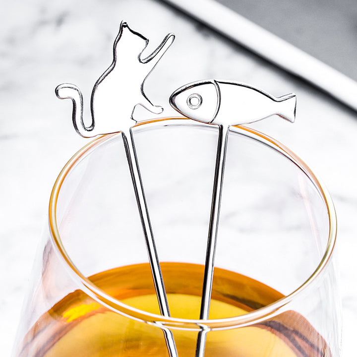 Cute Cat Stainless Steel Coffee Spoon