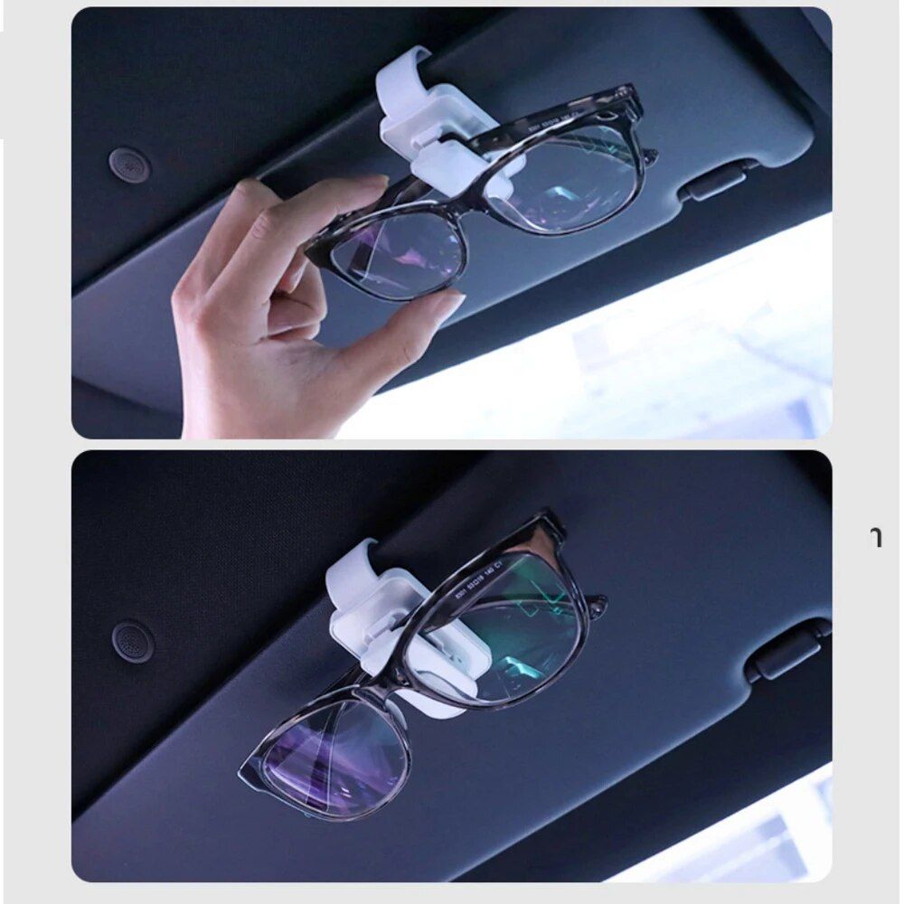 Multi-Function Car Visor Sunglasses & Card Holder