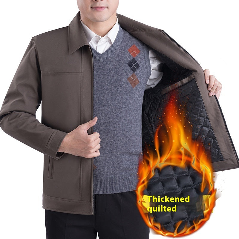 Middle-aged Men's Casual Jacket Autumn Outerwear Top