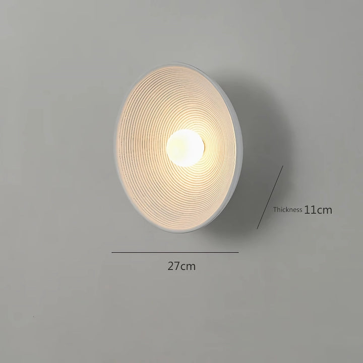 Elegant Wabi Sabi Round Wall Lamp