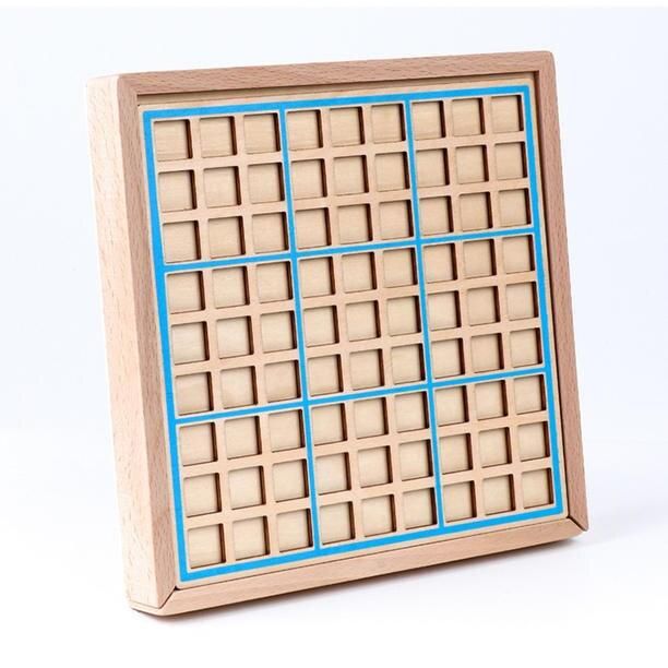 Wooden Sudoku Checkers Logical Thinking Board Game Toys