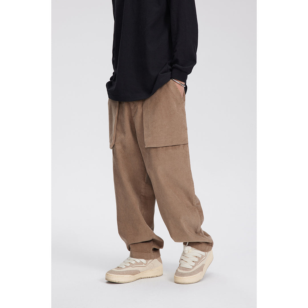 Retro Corduroy Straight Men's Casual Pants