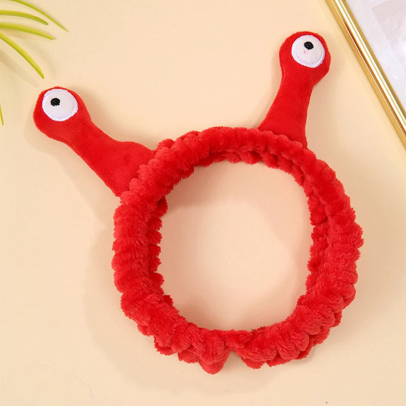 Cute Animal Ears Fluffy Headband - Soft Coral Fleece