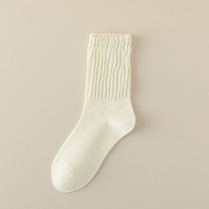 Women's Mid-Tube Cotton Socks for Spring and Autumn