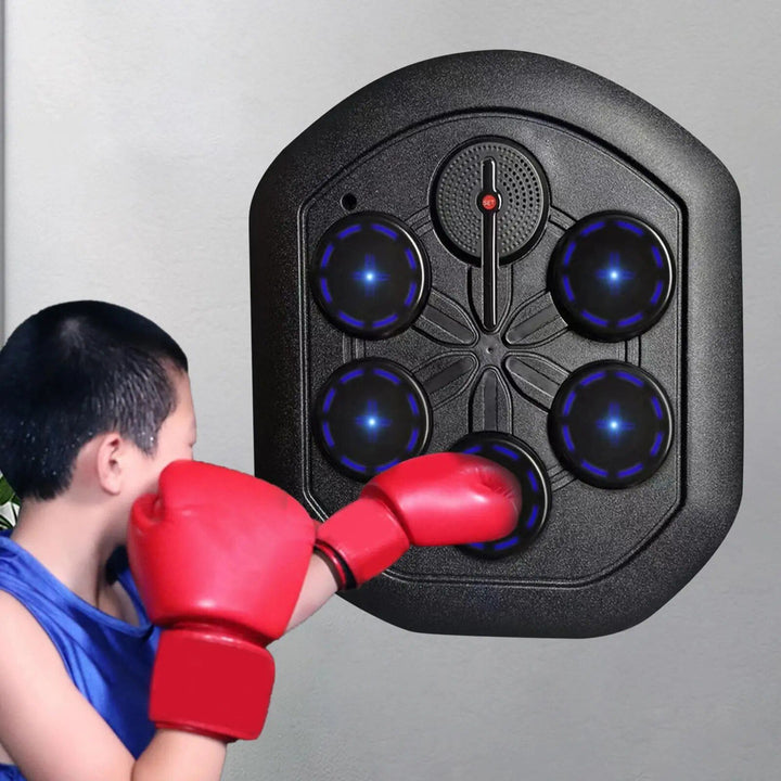 Interactive Smart Music Punching Pad: LED Lighted Home Boxing Trainer for Fitness & Strength Training