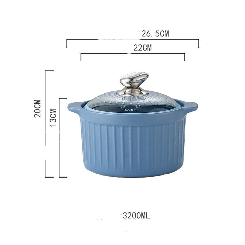 Flame High Temperature Resistant Large Capacity Household Casserole