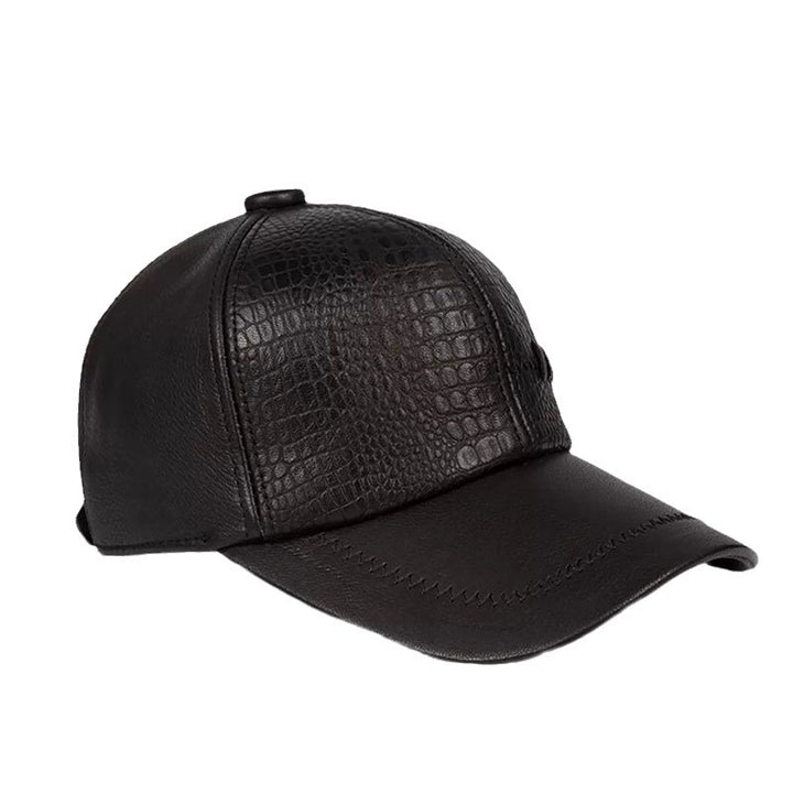 Autumn And Winter Casual Men's Leather Hat