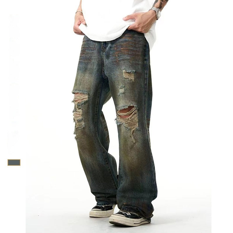 Straight Loose American High Street Fashionable Trousers