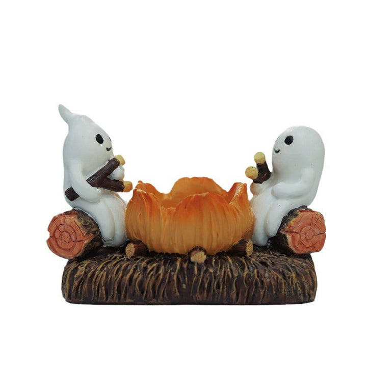 Ghost Campfire Flickering Nightlight Resin Ornaments