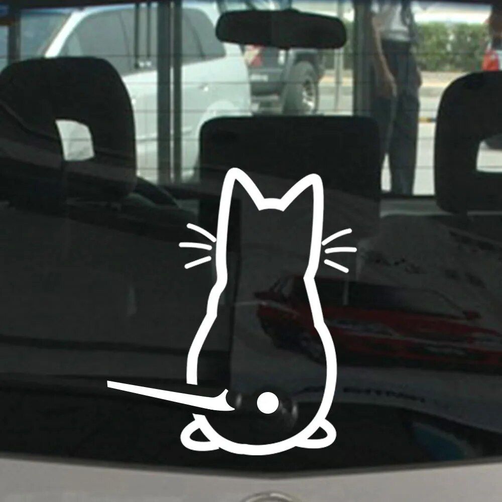 Waving Tail Car Wiper Decal