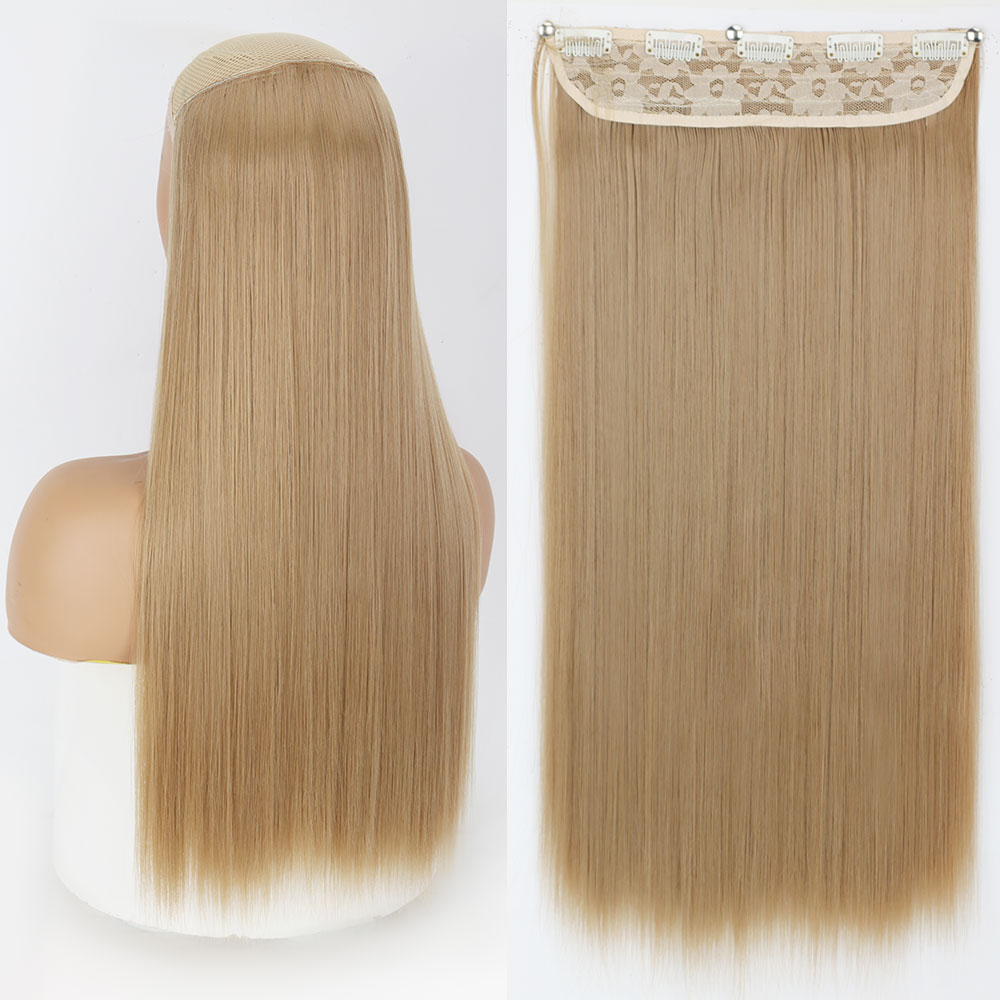 Synthetic Long Straight Hair Clips-in Extensions