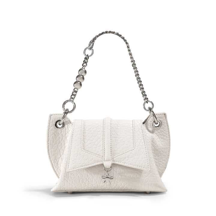 High-End Texture White Butterfly Wing Shoulder Crossbody Bag