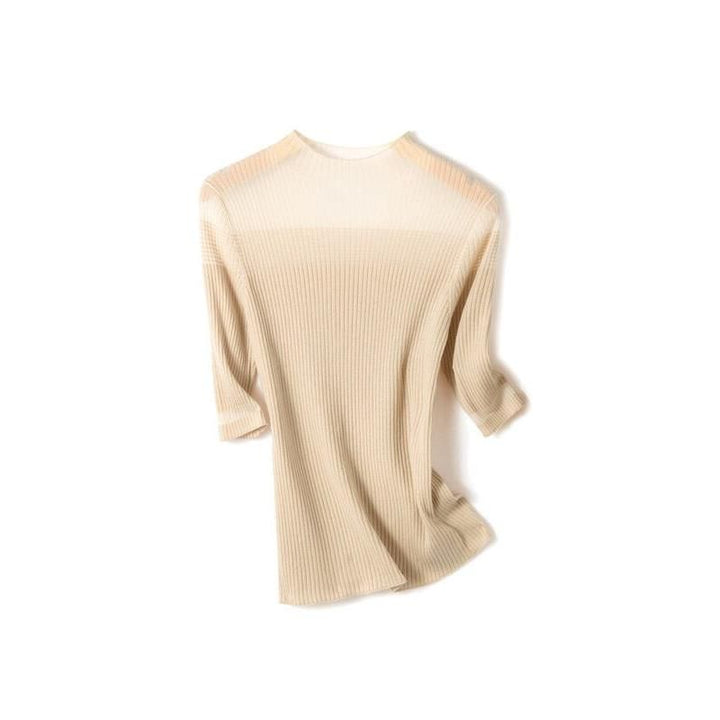 Elegant Half Sleeve Knitted Top for Women