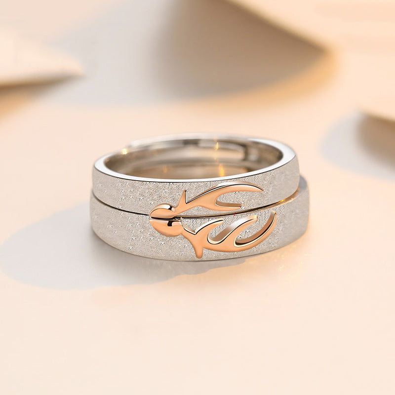 The Sterling Silver Ring Does Not Fade And Has A Niche Design Sense