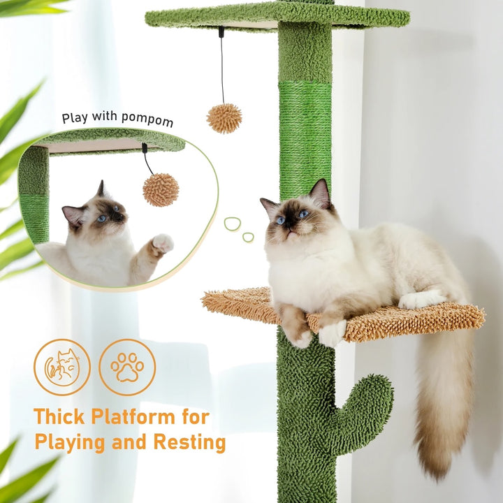 Cactus Cat Tree Floor to Ceiling