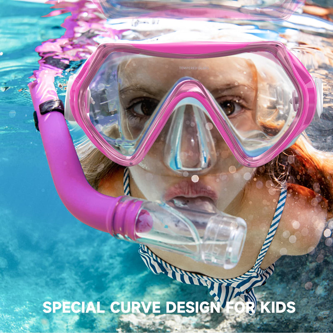 Kids Snorkel Mask with Nose Cover