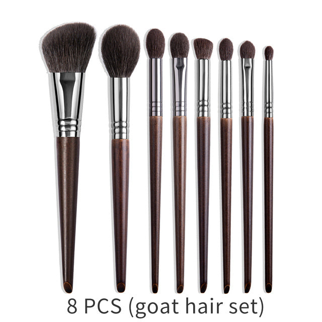 Natural Makeup Brushes Set Eyeshadow Make Up Brush Goat