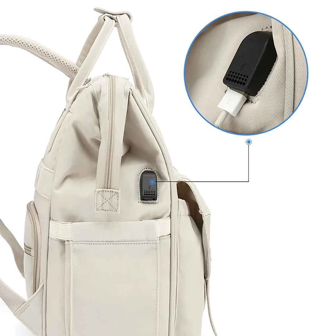 Multi-Function Insulated Mummy Backpack with USB Charging Port