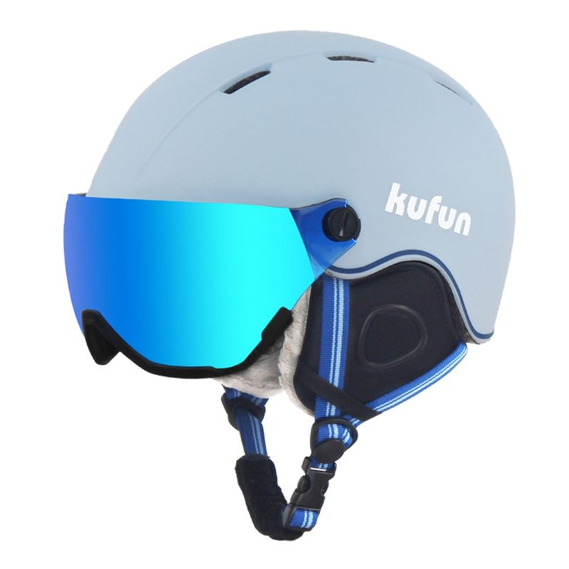 Multi-Functional Ski Helmet with Integrated Visor for Winter Sports