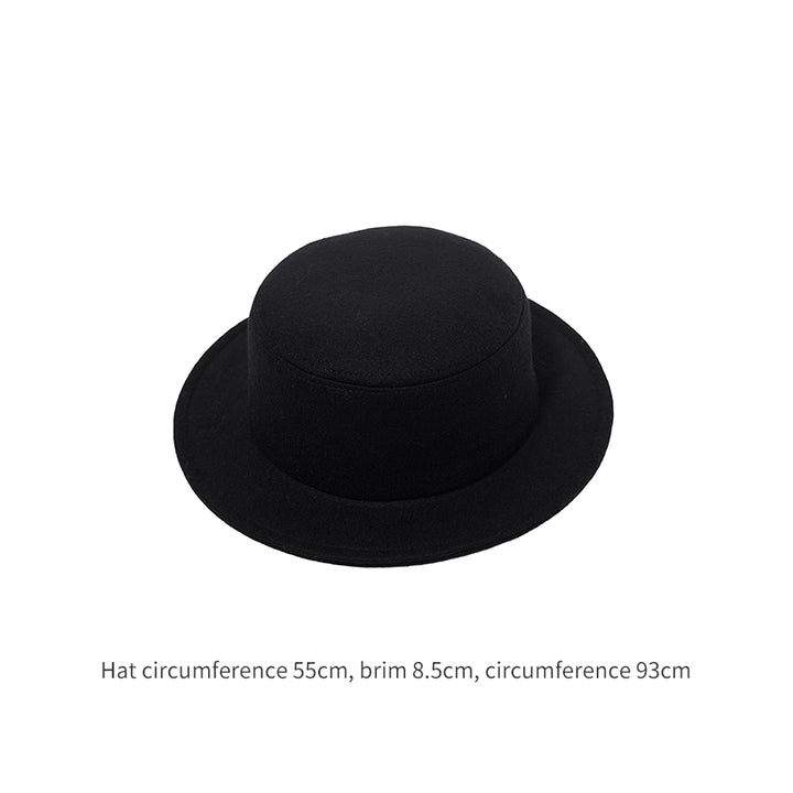 Stylish Woolen Flat Top Hat