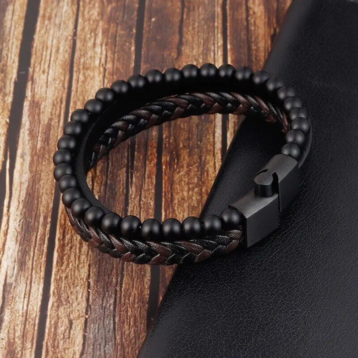 High-Quality Men's Classic Leather Bracelet